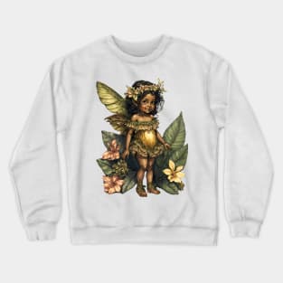 Jasmine Pikake Flower Fairy Girl Cute Hawaii Cicely Mary Barker Crewneck Sweatshirt